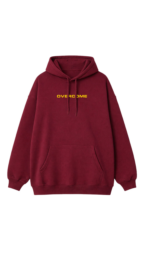 Moletom Overcome Canguru Encore Bordo/Amarelo-001