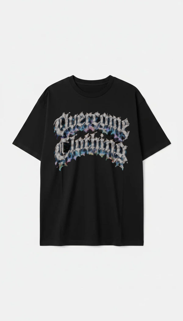 Camiseta Oversized Overcome Honestly Preta-001