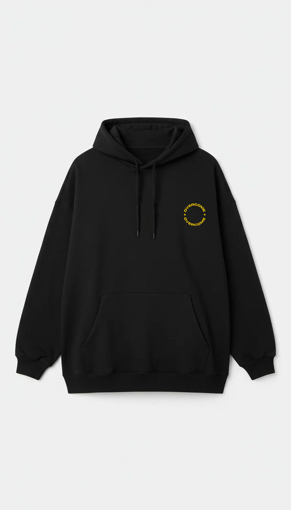 Moletom Overcome Canguru Encore 2.0 Preto/Amarelo-001