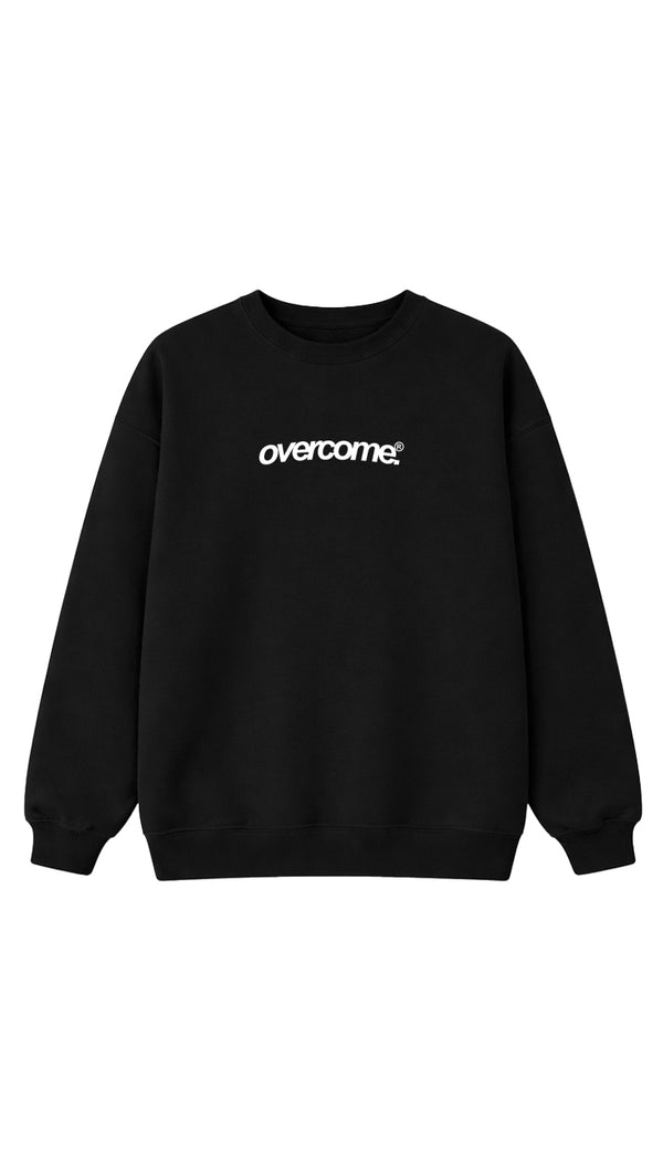 Moletom Careca Overcome Minimal Preto/Branco-001