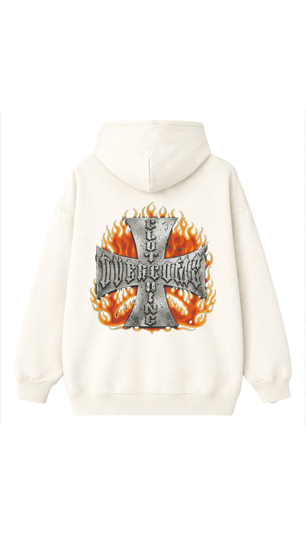 Moletom Overcome Canguru Iron Faith Fire Off White-001