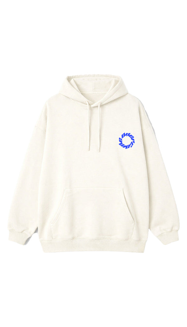 Moletom Canguru Overcome NLN Off White/Azul-001