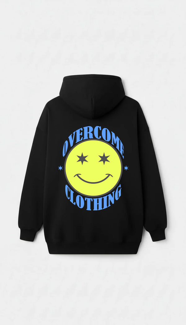 Moletom Overcome Canguru Star Smile Preto-001