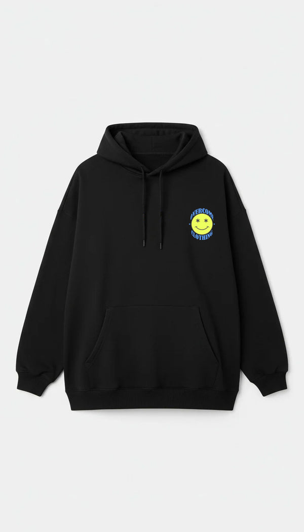 Moletom Overcome Canguru Star Smile Preto-001