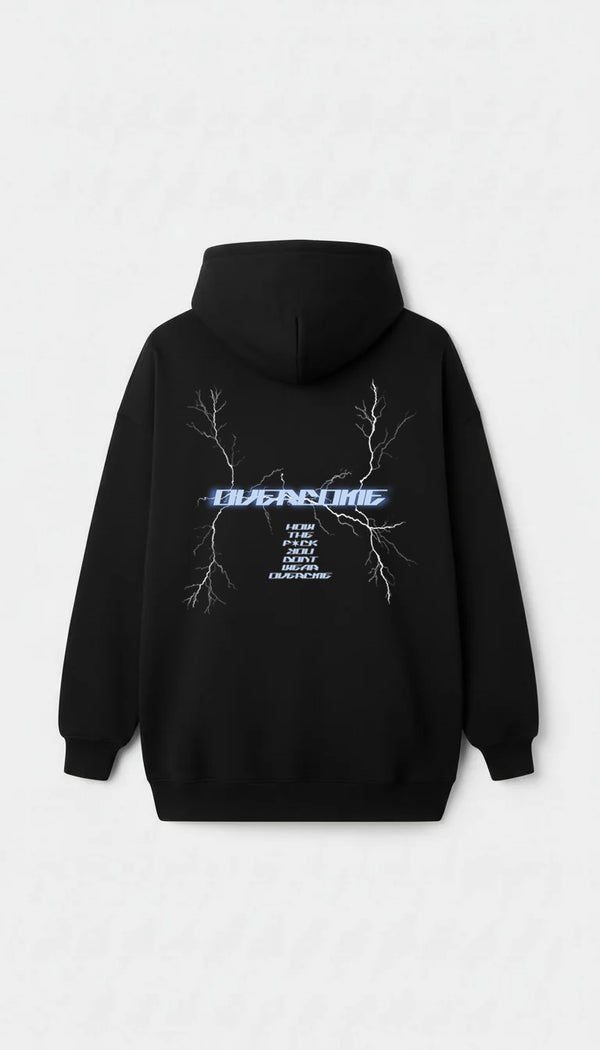 Moletom Overcome Canguru Thunder Preto/Azul-001