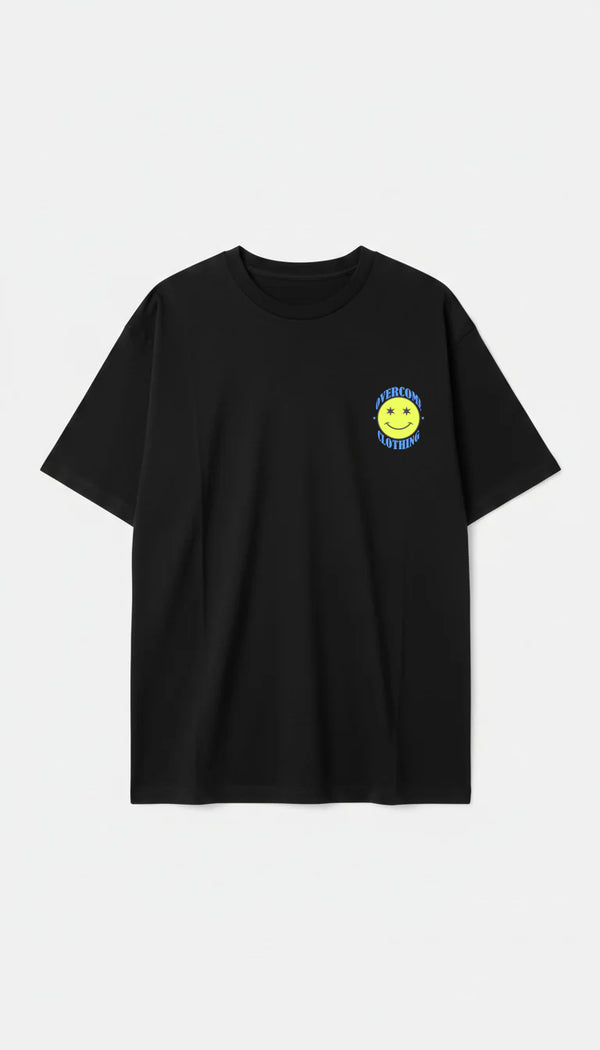 Camiseta Oversized Overcome Star Smile Preta-001