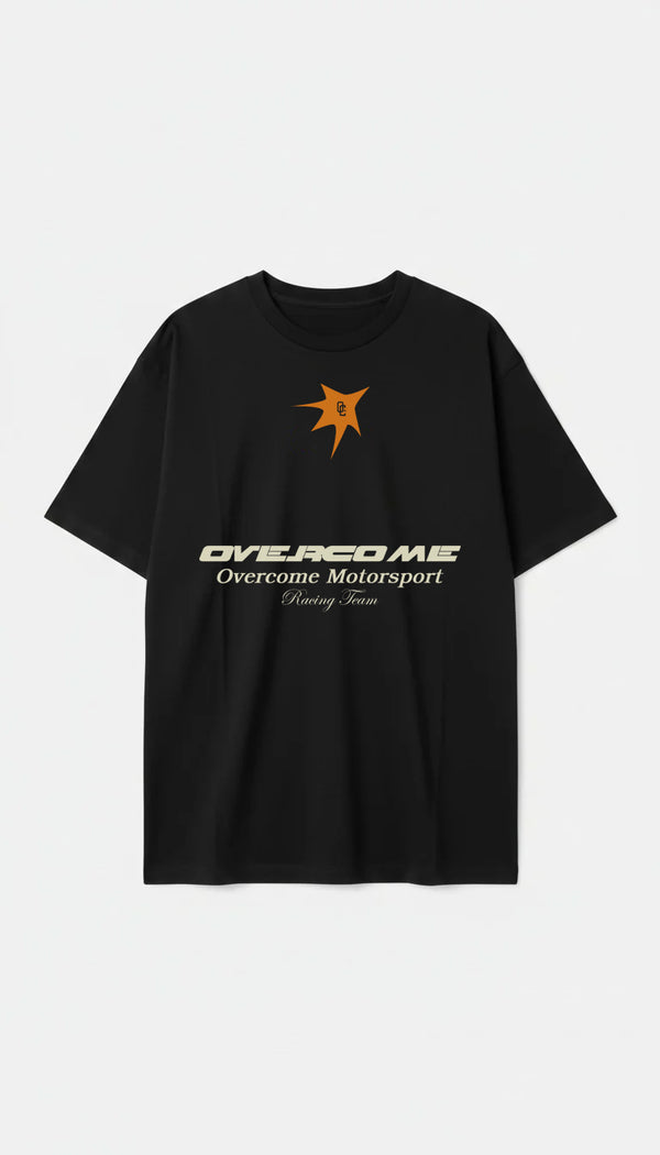 Camiseta Overcome Oversized Ovcm Motorsport Preta-001