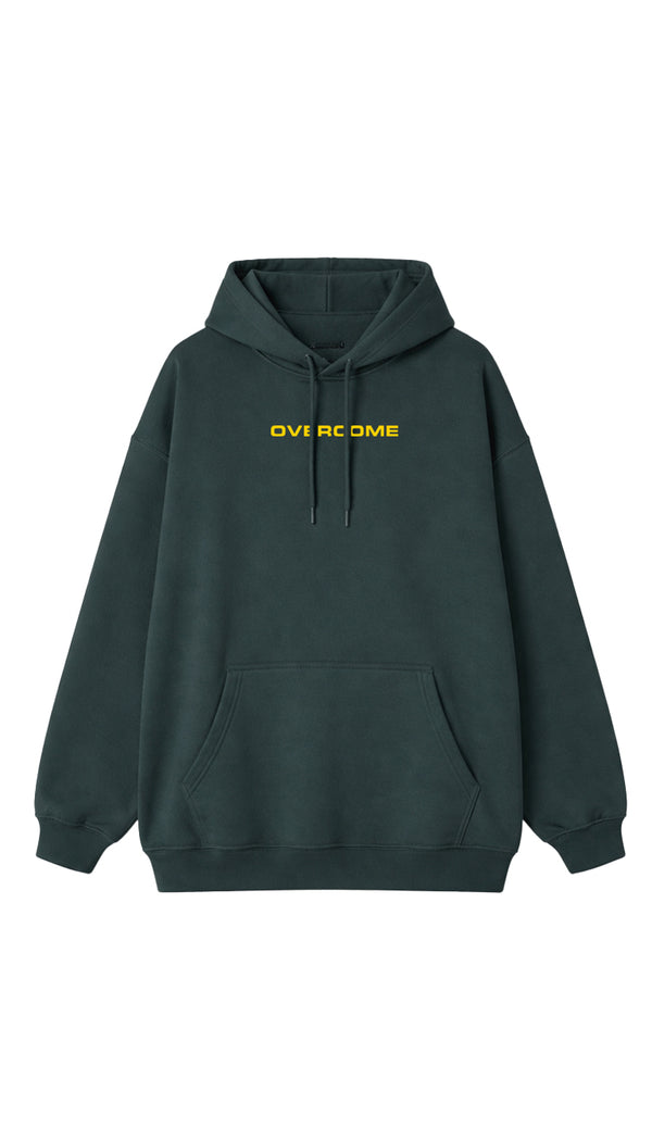 Moletom Overcome Canguru Encore Verde/Amarelo-001