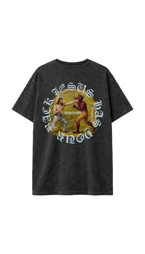 Camiseta Oversized Overcome Jesus Estonada-001