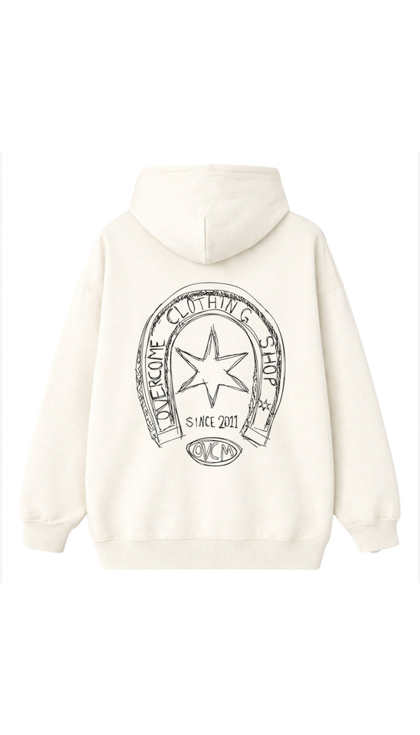 Moletom Overcome Canguru Horse Shoe Off White-001