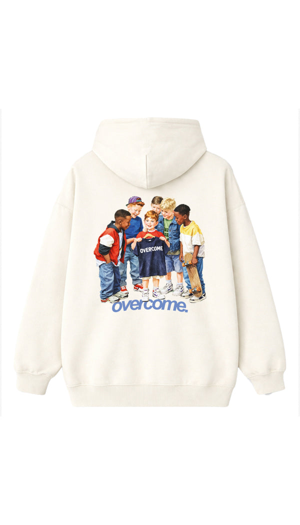 Moletom Overcome Canguru Kids Off White-001
