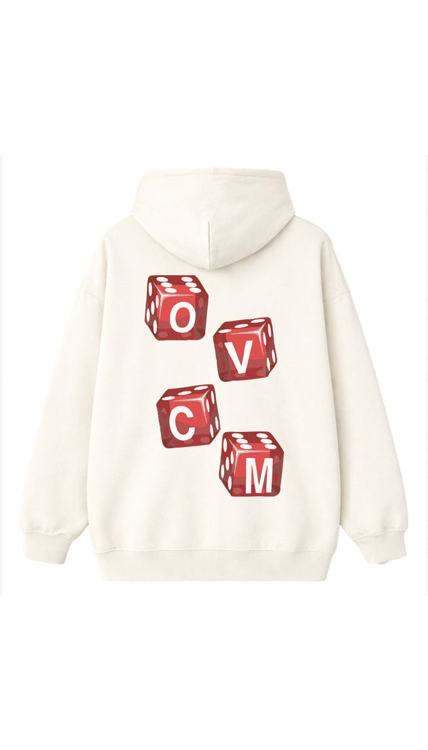 Moletom Overcome Canguru Roll The Dice Off White-001