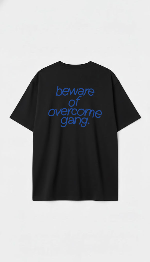 Camiseta Oversized Overcome Gang Preta-001
