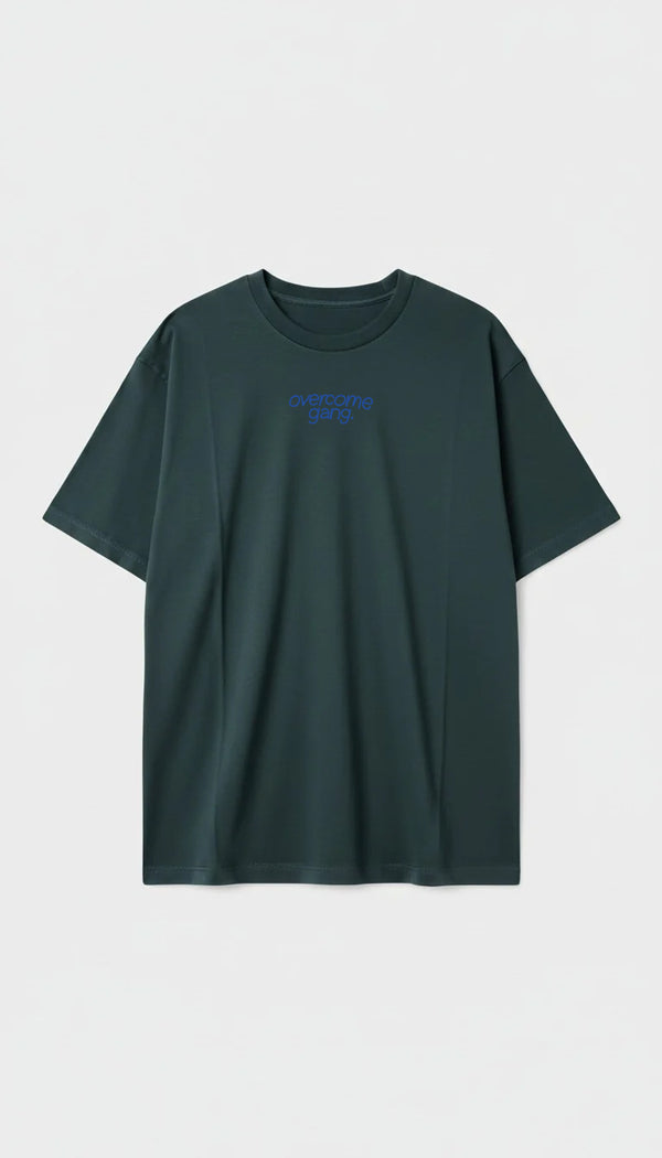 Camiseta Oversized Overcome Gang Verde-001