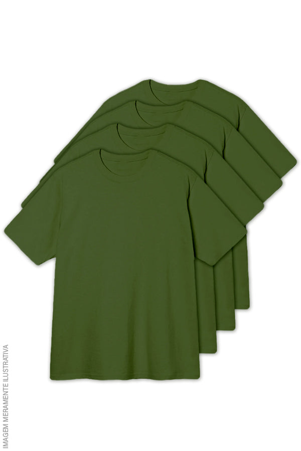Kit 4 Camisetas Regular DailyBasics Verde