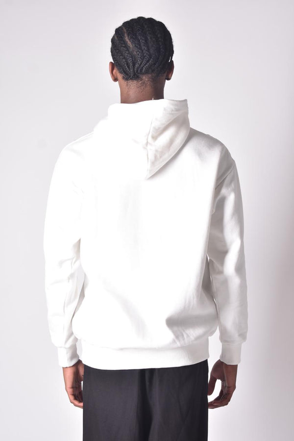 Moletom Overcome Canguru Dual Script Off White