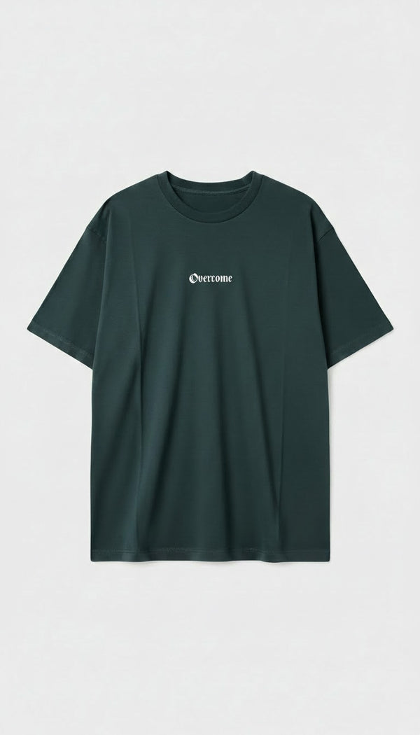 Camiseta Overcome New Script Verde/Branca-001