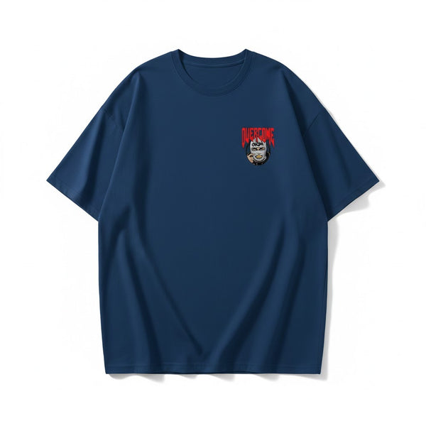 Camiseta Oversized Overcome Gangster Azul Marinho-001