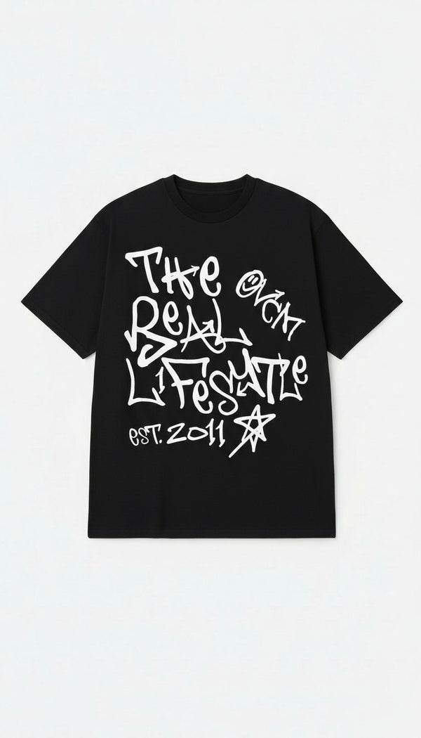 Camiseta Overcome New Grafitti Preta/Branca-001