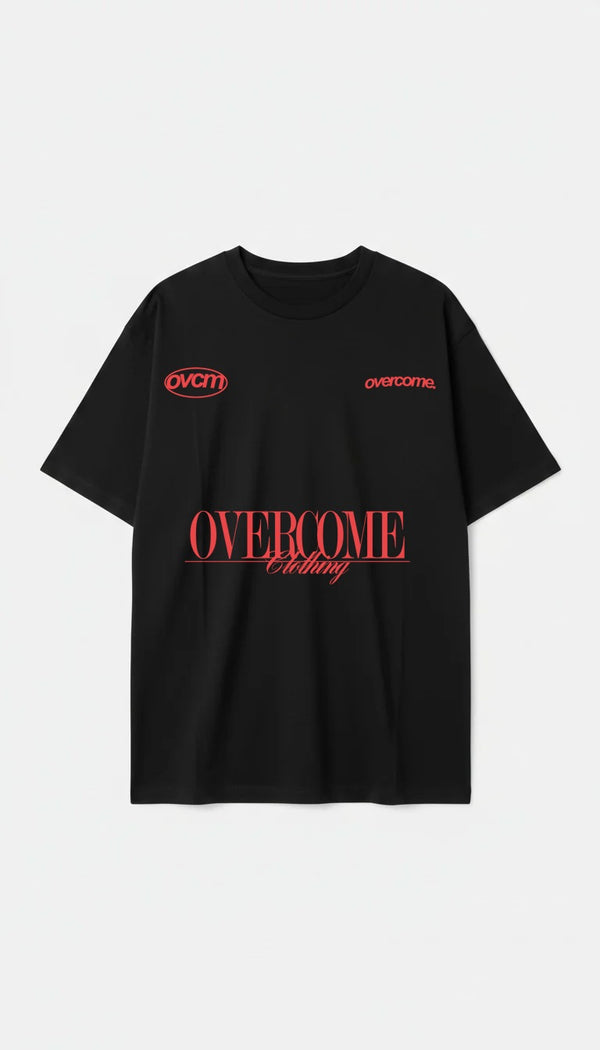 Camiseta Oversized Overcome Holy Field Preta-001