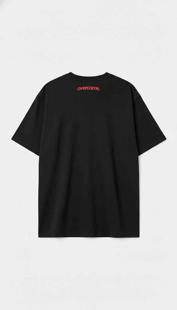 Camiseta Oversized Overcome Holy Field Preta-001