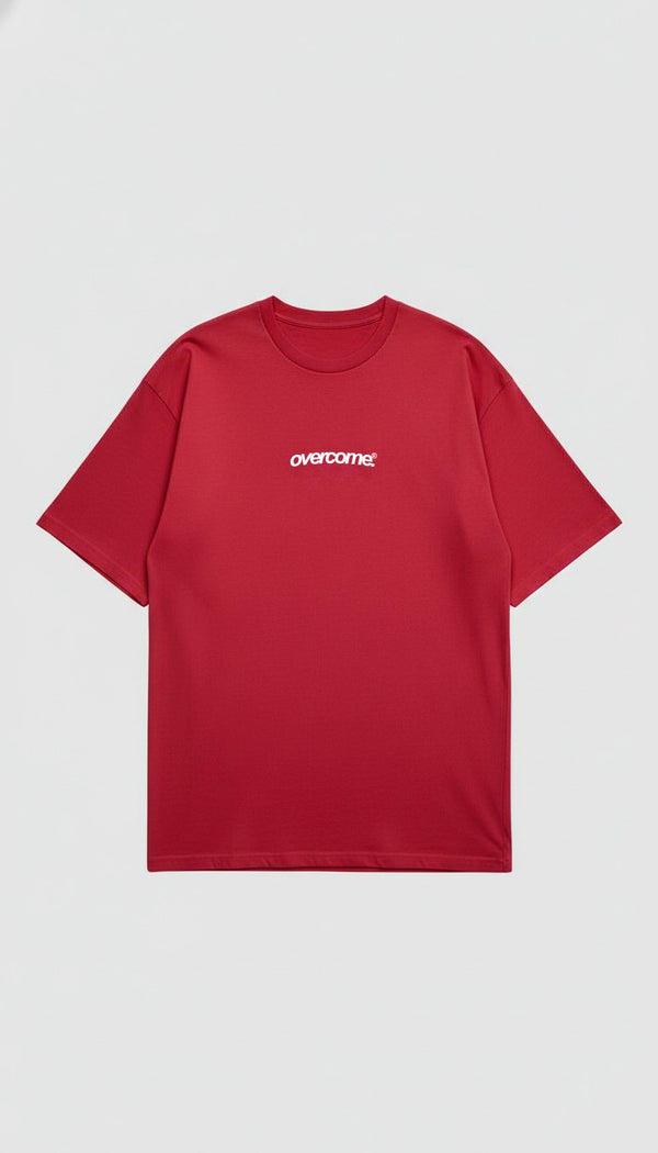 Camiseta Overcome logo 25 Vermelha/Branca-001