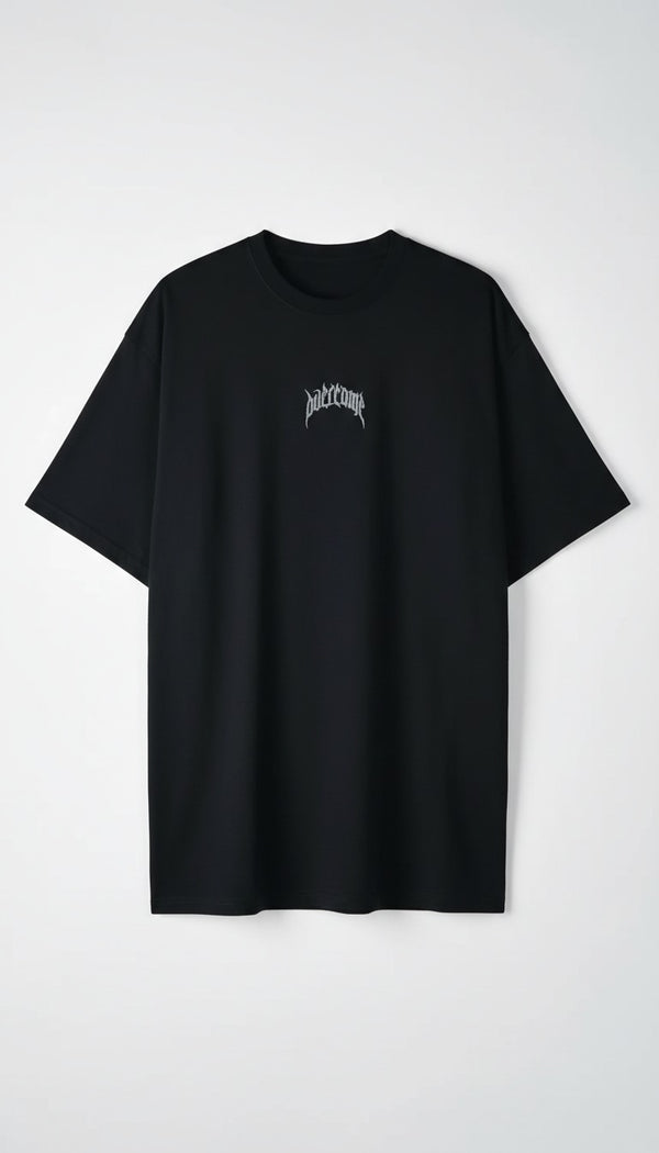 Camiseta Overcome Oversized Dark Angel 2.0 Preta/Cinza-001
