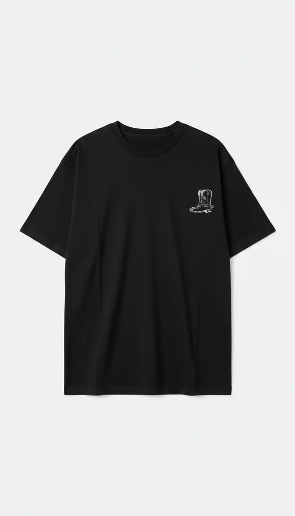 Camiseta Oversized Overcome Rodeo Show Preta-001