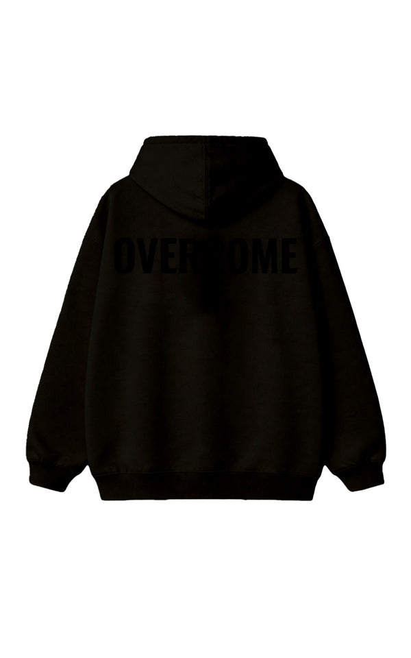 Moletom Overcome Canguru Big Script Preto/Preto-001
