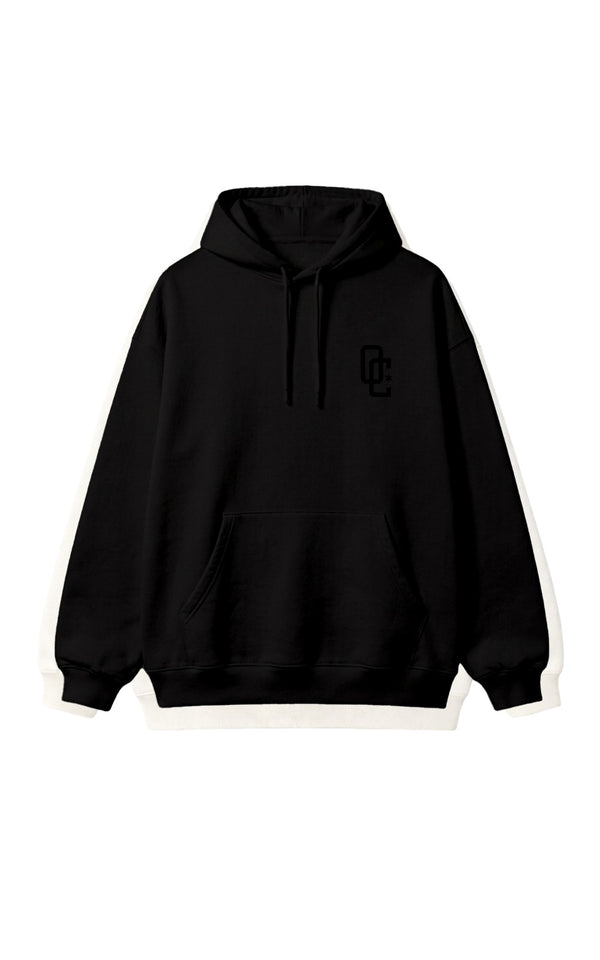 Moletom Overcome Canguru Big Script Preto/Preto-001