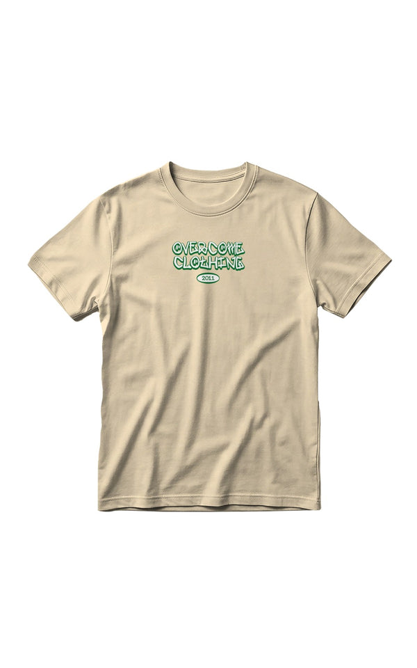 Camiseta Overcome Street Logo Bege-001