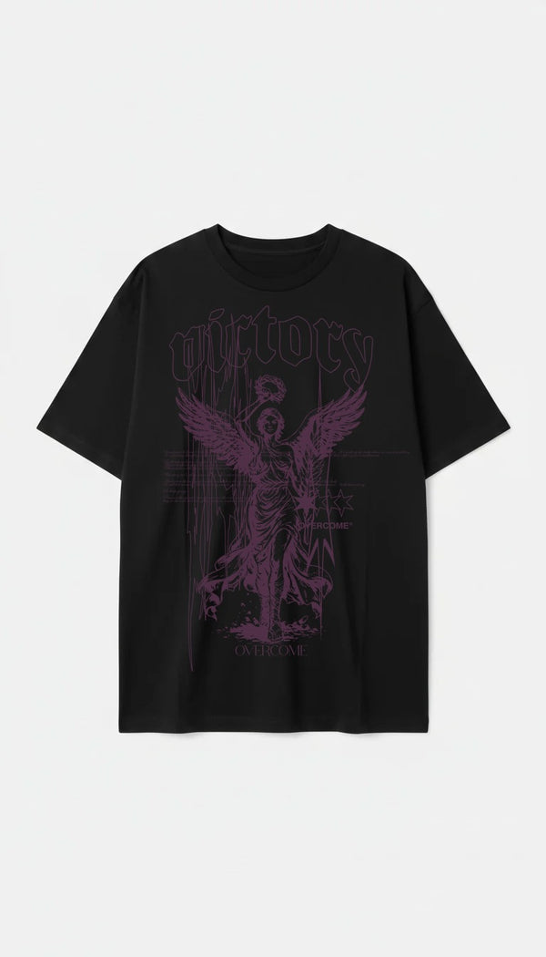 Camiseta Overcome Oversized Cyber Victory Preta-001