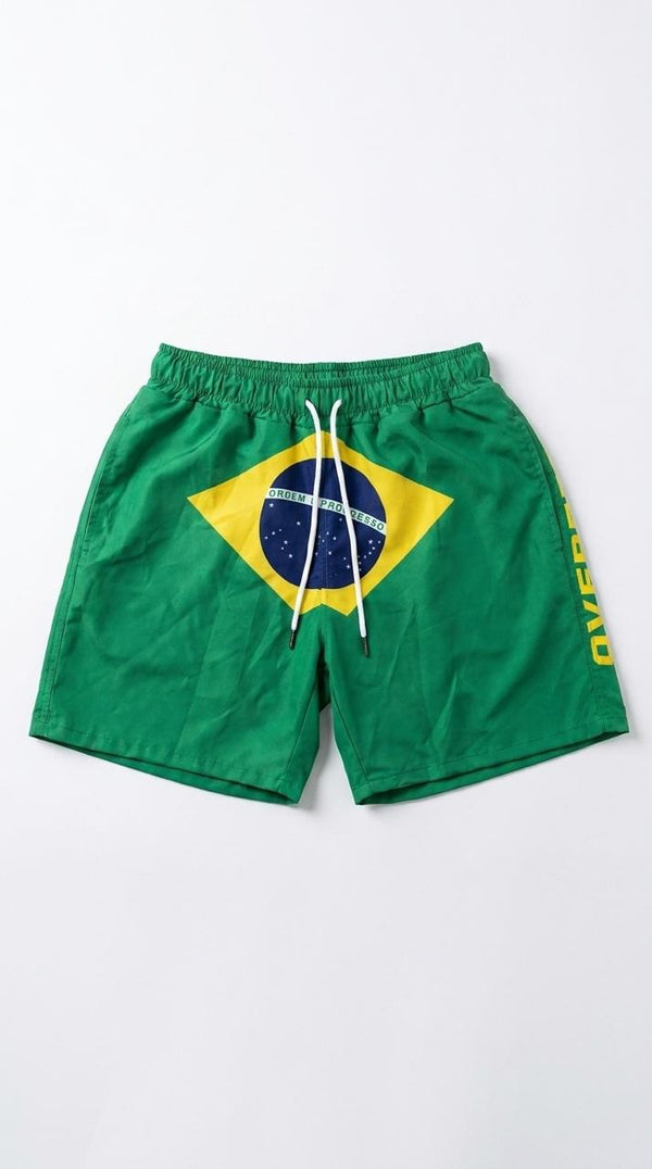 Shorts Overcome Tropical Flag Verde-001