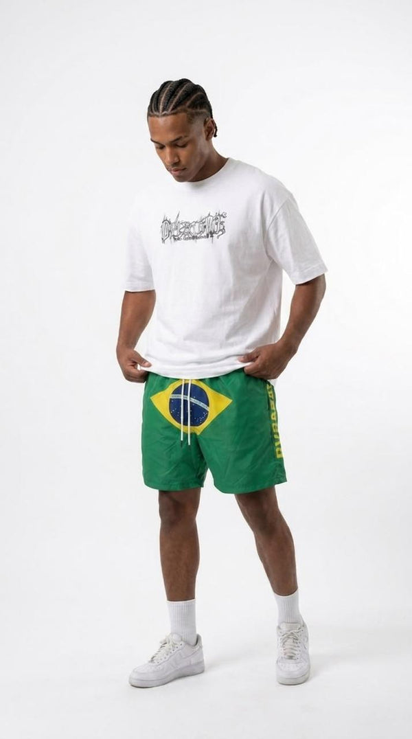 Shorts Overcome Tropical Flag Verde-001