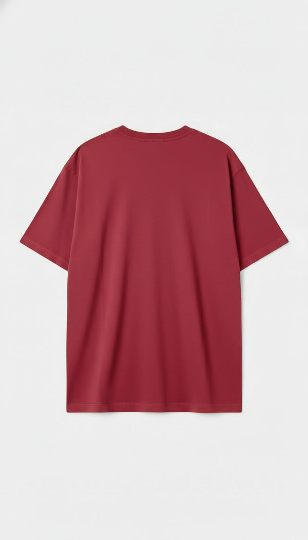 Camiseta Overcome New Script Bordo/Amarela-001