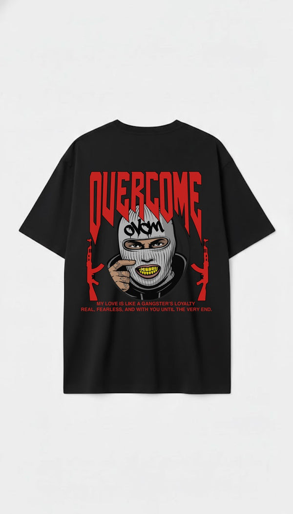 Camiseta Oversized Overcome Gangster Preta-001