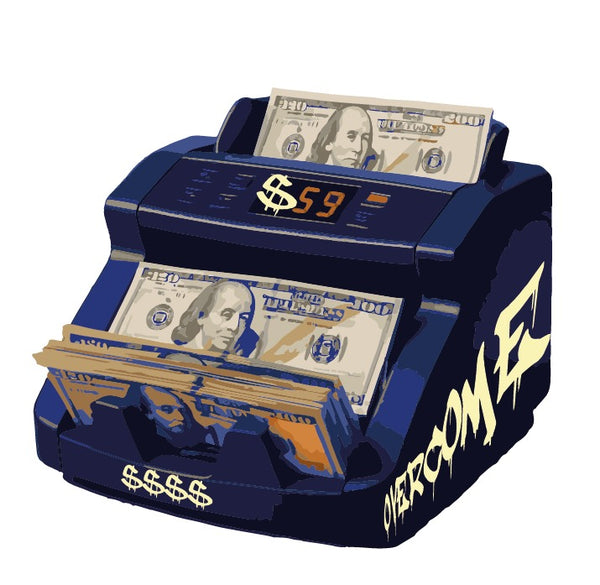 Camiseta Oversized Overcome Money Machine 59 Preta-001