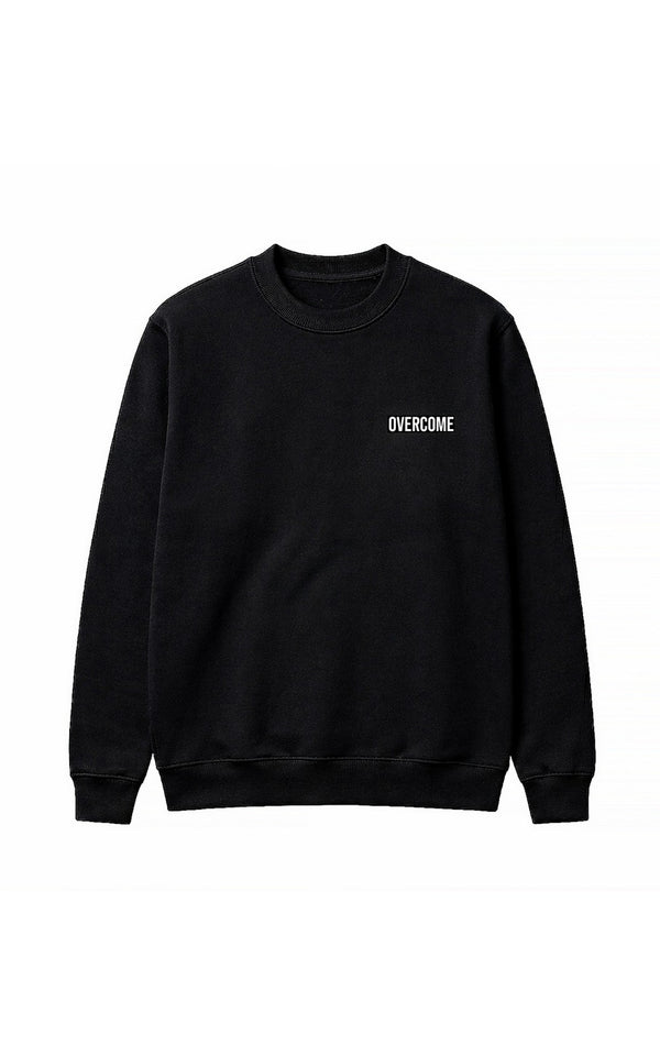 Moletom Careca Overcome Minimalist Preto/Branco-001