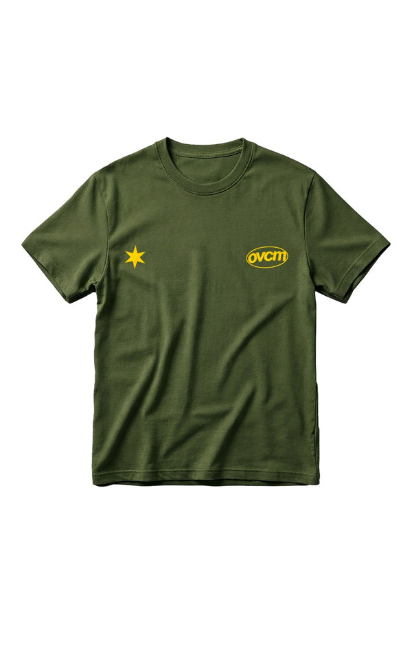 Camiseta Oversized Overcome Urban Star Verde/Amarela-001