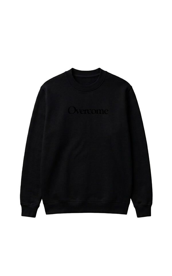 Moletom Overcome Careca Optical Black On Black Preto-001