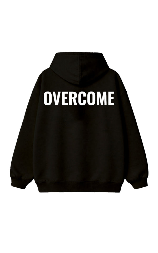 Moletom Overcome Canguru Big Script Preto/Branco-001