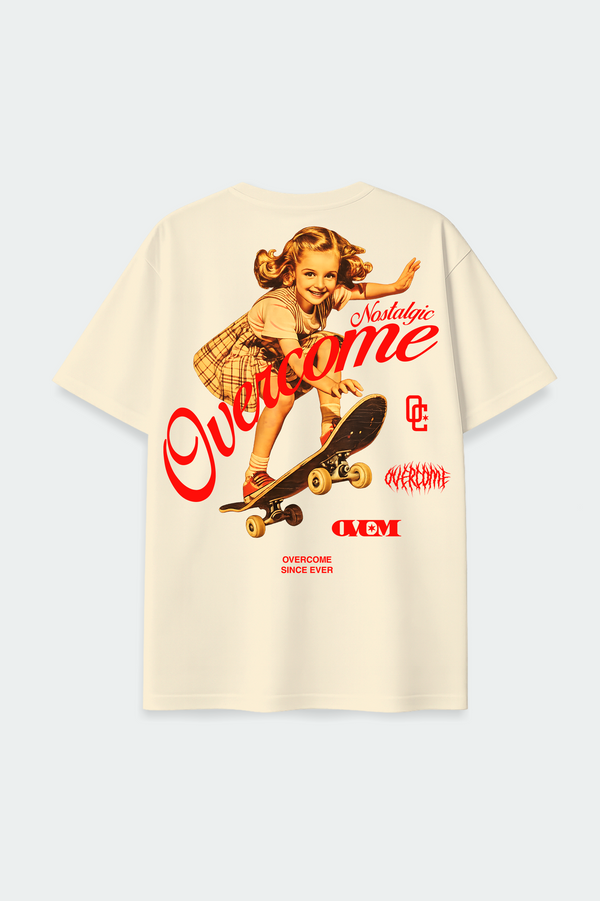 Camiseta Oversized Overcome Nostalgic Off White-001