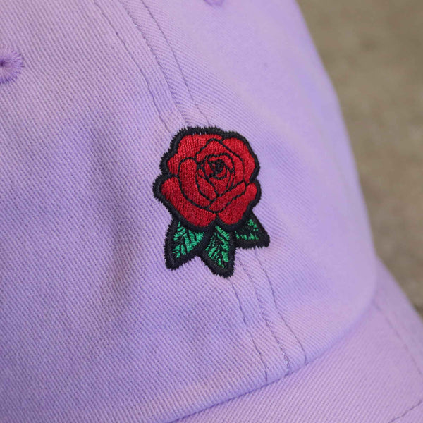 Boné Dad Hat Overcome "Rosas" Lilás