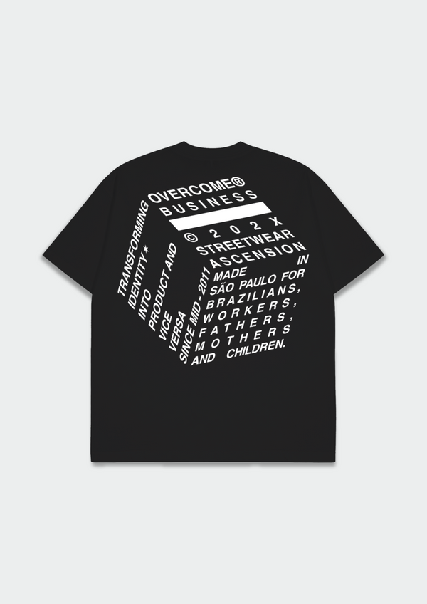 Camiseta Oversized Overcome Dice Preta-001