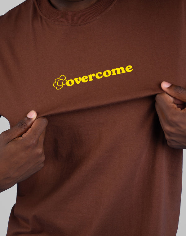 Camiseta Overcome Better Days Ahead 2 Marrom