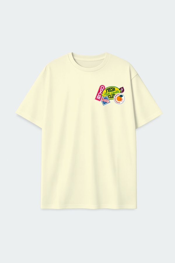 Camiseta Oversized Overcome Fruit Market Off White-001
