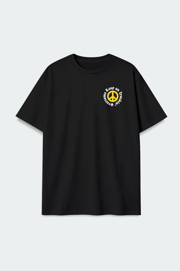 Camiseta Oversized Overcome Keep On Trucking Preta-001