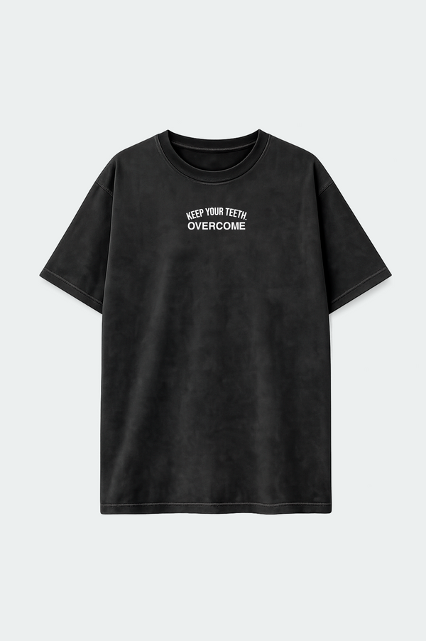 Camiseta Overcome Oversized Keep Your Teeth Estonada-001