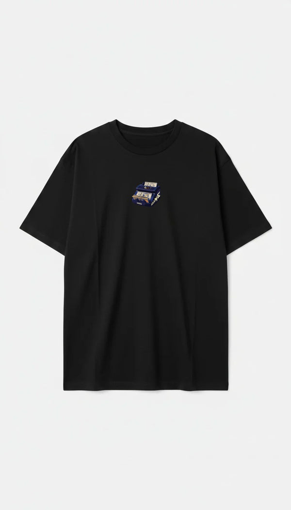 Camiseta Oversized Overcome Money Machine 59 Preta-001