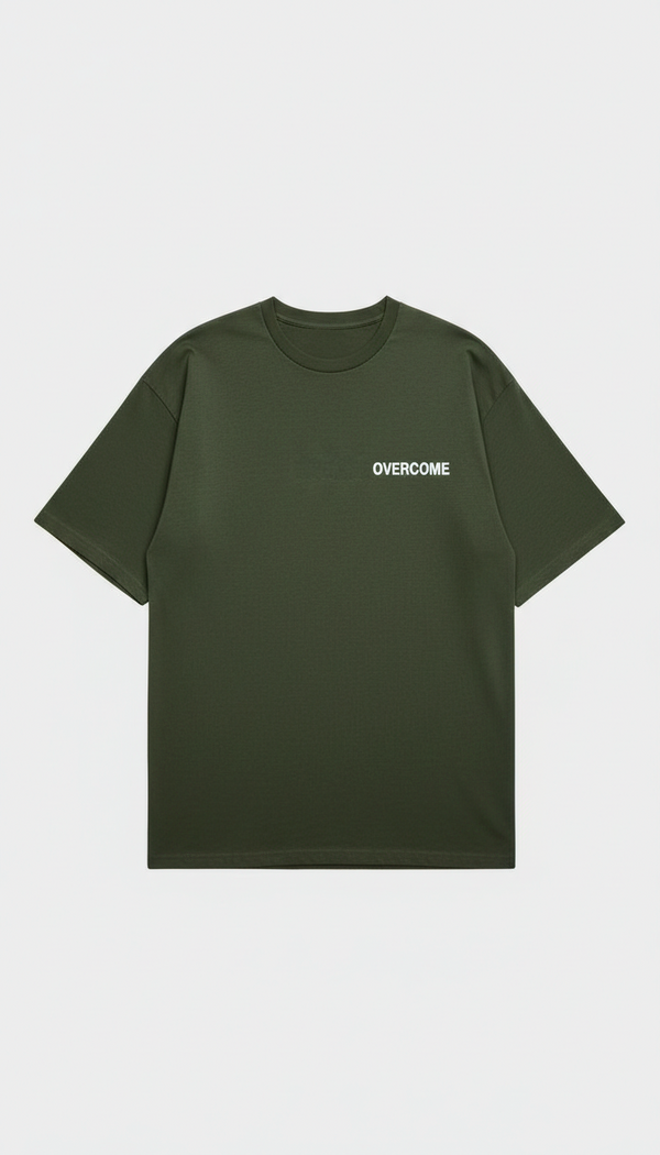 Camiseta Overcome Minimalist Essentials Verde/branca-001